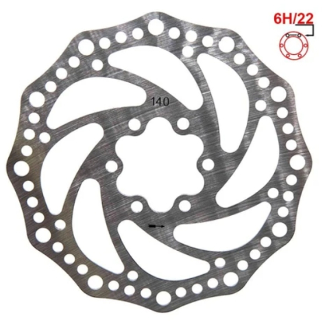 Sistem de Franare - Disc de frana 140 mm 6 gauri trotineta electrica