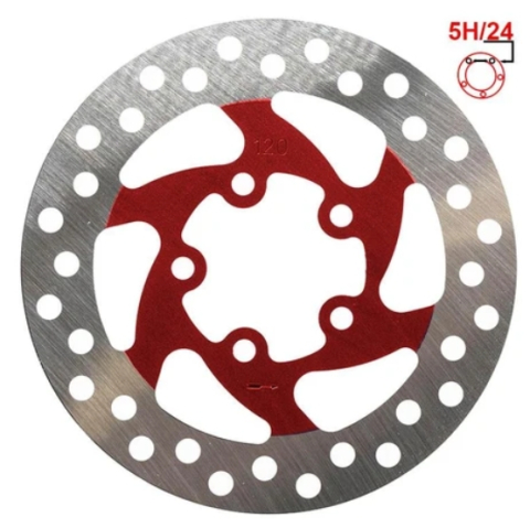 Sistem de Franare - Disc frana 120 mm 5 gauri trotineta electrica