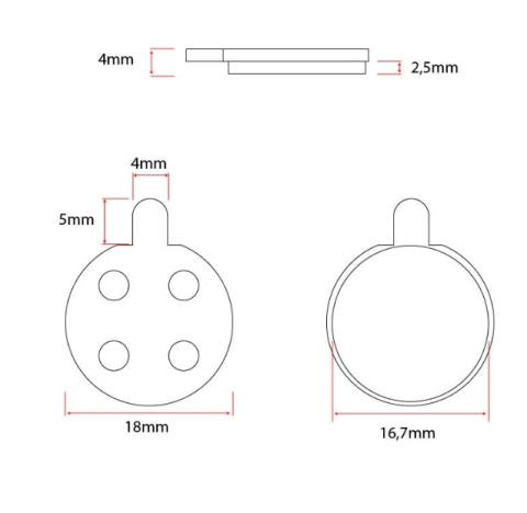 Placute frana CT003 Xiaomi | Stoc Bucuresti [1]