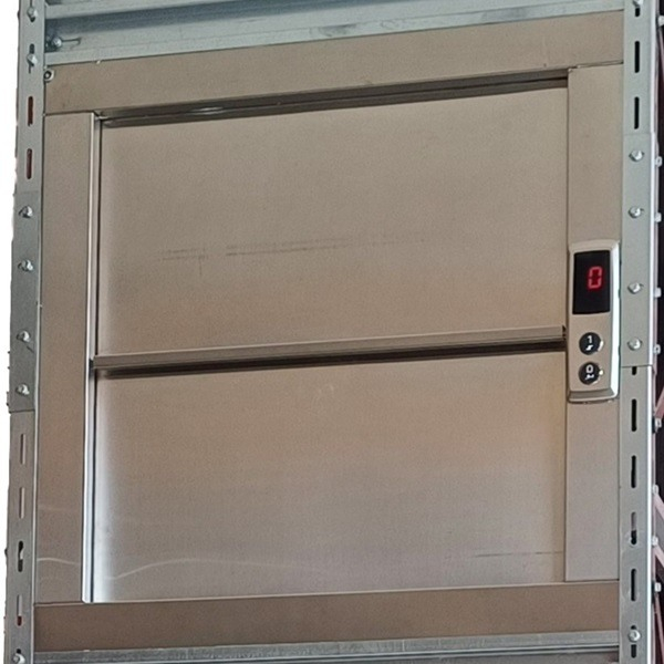 Monte-plats 150 kg, 2 niveaux, cabine inox 800 × 800 × 800 mm [4]