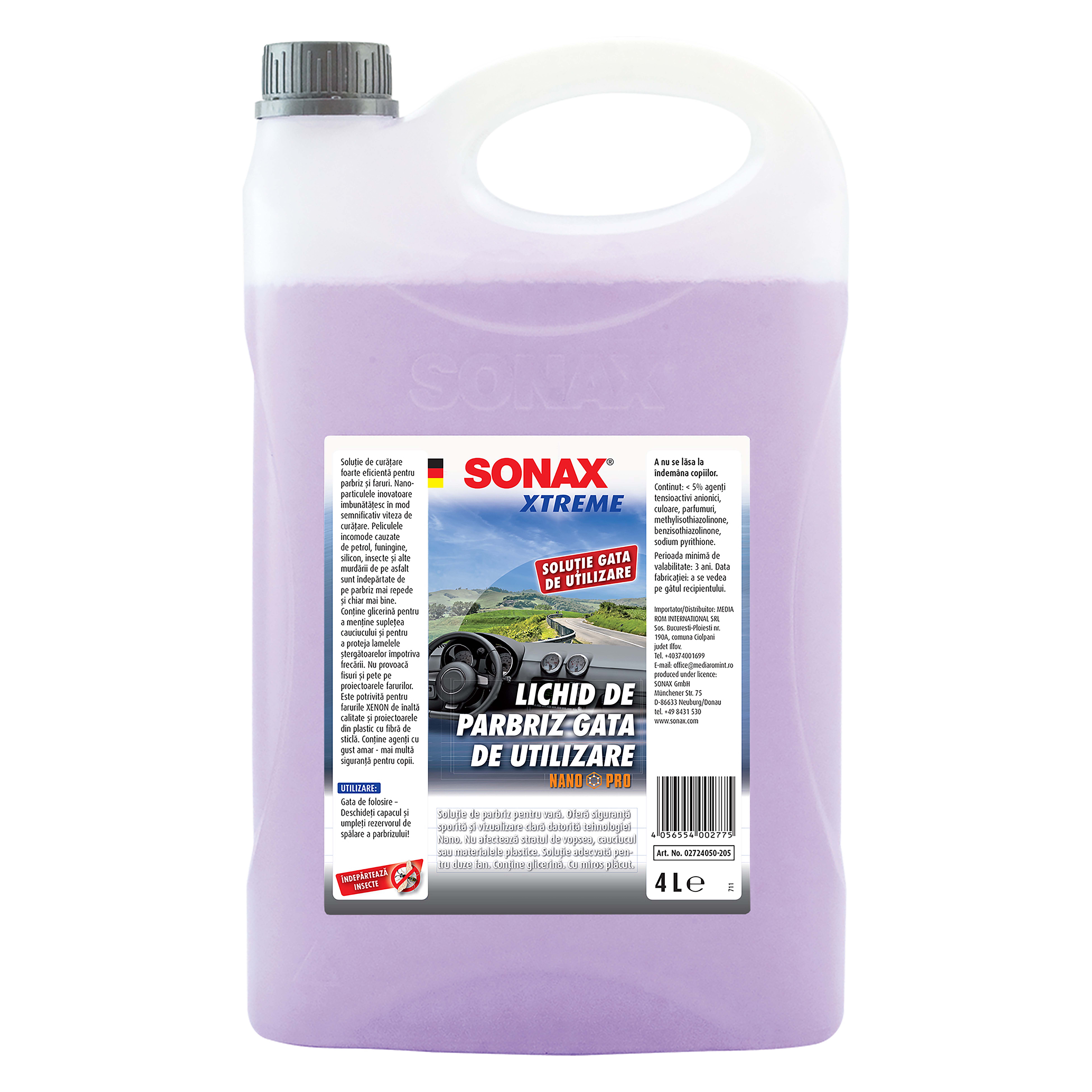 Produse sezoniere - Lichid parbriz vara SONAX NanoPro 4L