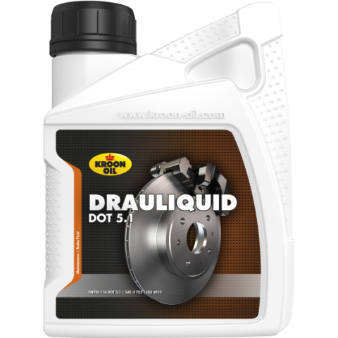 Uleiuri si Lichide Auto - Lichid de frana KROON OIL Drauliquid DOT 5.1 35664, volum 500 ml, sintetic