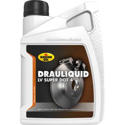 Uleiuri si Lichide Auto - Lichid de frana KROON OIL Drauliquid-LV Super DOT 4 33820, volum 1 litru, sintetic