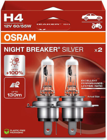Becuri Auto - OSRAM Night Breaker Silver h4