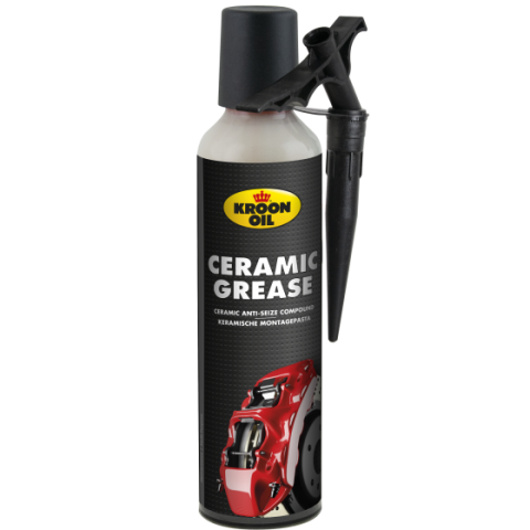 Intretinere auto - Spray vaselina ceramica KROON OIL Ceramic Grease 33080, pasta de montaj pentru temperaturi inalte 1500 Celsius, 200 ml