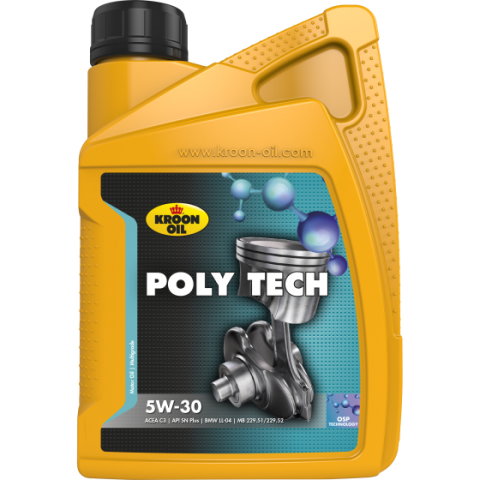 5W-30 - Ulei motor KROON OIL PolyTech 5W30 32578, volum 1 litru, full sintetic