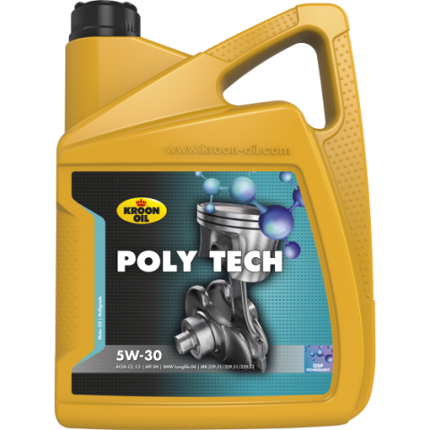 5W-30 - Ulei motor KROON OIL PolyTech 5W30 35467, volum 5 litri, full sintetic