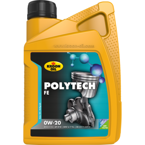 0W-20 - Ulei motor KROON OIL PolyTech FE 0W20 37568, volum 1 litru, full sintetic
