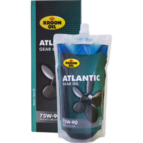 Ulei transmisie manuala - Ulei transmisie ambarcatiuni KROON OIL Atlantic Gear Oil 75W90 33523, albastru, volum 500 ml, semi sintetic