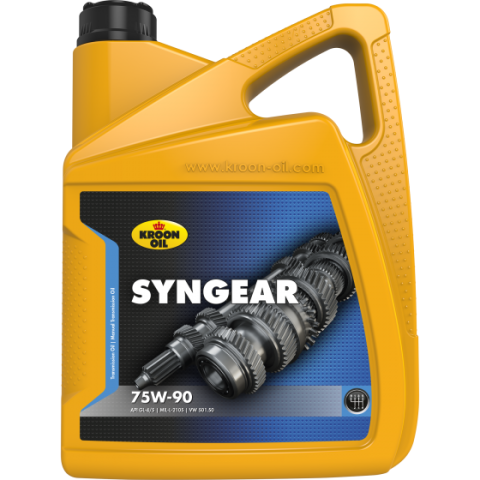 Ulei transmisie manuala - Ulei transmisie mecanica KROON OIL Syngear 75W90 34598, volum 5 litri, semi sintetic