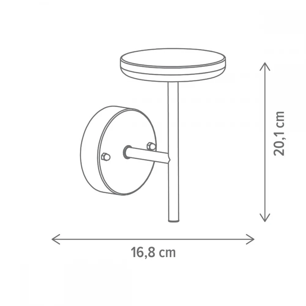 Aplica exterior Dover KL121064, 6W LED, 4000K, H20,1cm, IP44, negru Klausen [1]