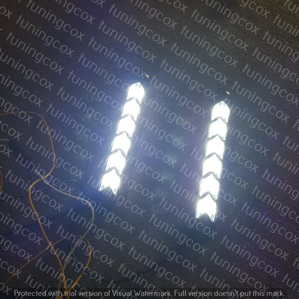 Bandă LED DRL cu semnalizare galbenă secvențială pentru faruri auto [5]