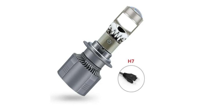 Bec LED H7 30000LM 5700K 220W 12-24V Cambus, FÄrÄ Eroare de Bec Ars [5]