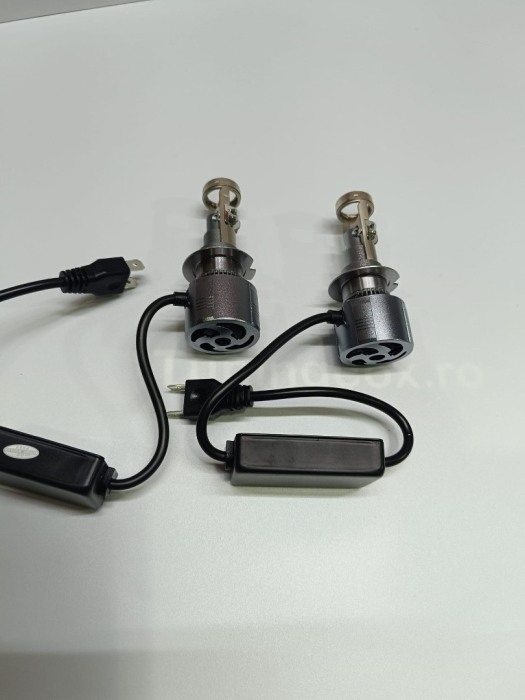 Bec LED H7 30000LM 5700K 220W 12-24V Cambus, FÄrÄ Eroare de Bec Ars [6]