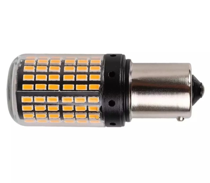 Bec Led semnalizare galbena P21W [2]