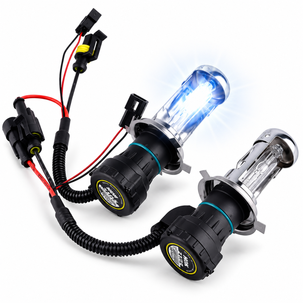 Bec Xenon H4 Bi-Xenon 35W, 6000K, 12V, fază scurtă/lungă [2]