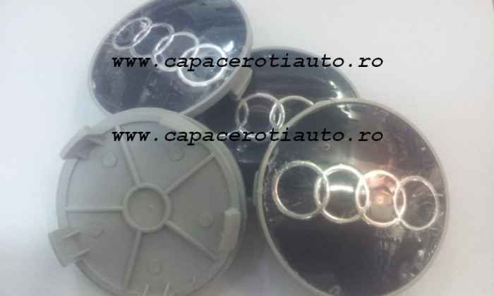 Capace janta Audi negre cu cerculet cromat [5]