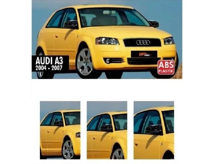 Capace oglinzi Batman style Audi A3 8P 2003-2007 negru lucios [2]
