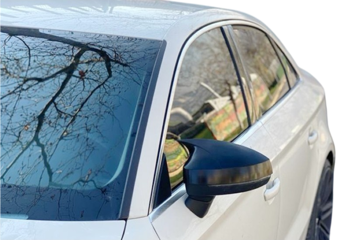 Capace oglinzi Batman style Audi A4 B8 2009-2014 negru lucios [2]