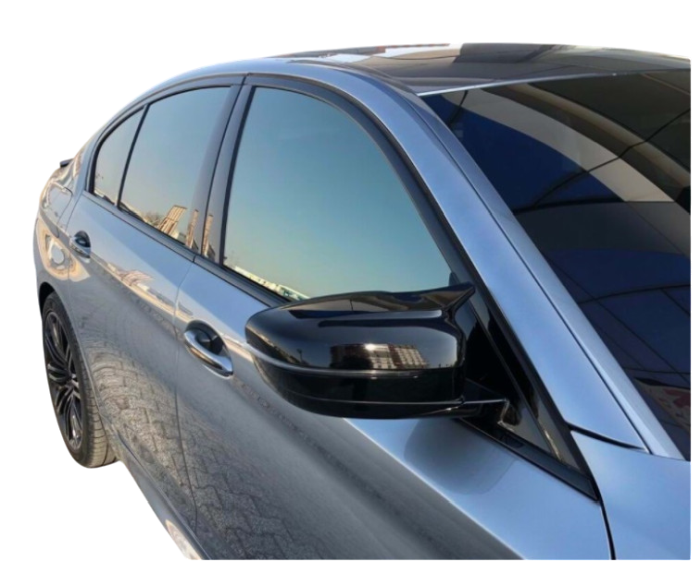Capace oglinzi Batman style BMW seria 5 G30 2017-2023 negru lucios [3]