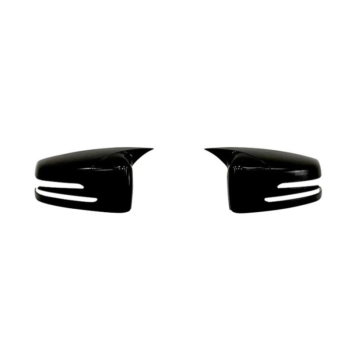 Capace oglinzi Batman style Mercedes Benz Seria CLA W117 2013-2018 negru lucios [1]