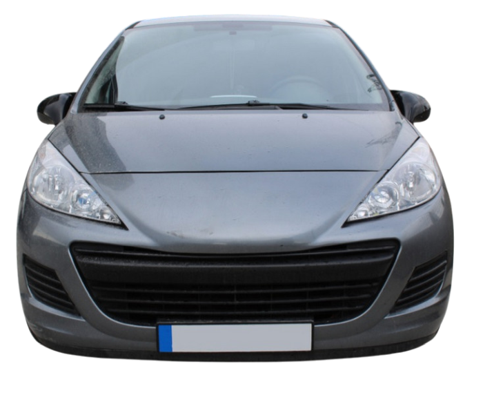 Capace oglinzi Batman style Peugeot 207 2006-2012 negru lucios [2]