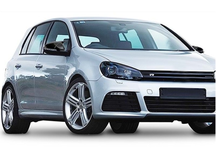 Capace oglinzi Batman style VW Golf V negru lucios [4]