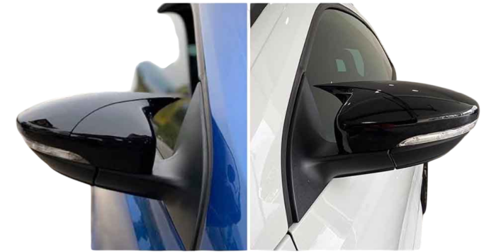 Capace oglinzi Batman style VW Jetta MK6 2010-2018 negru lucios [2]