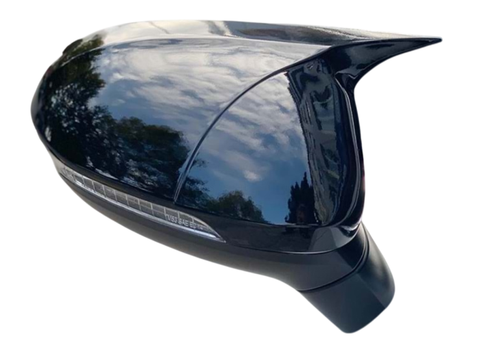Capace oglinzi Batman style VW Passat B8 2015-2019 negru lucios [6]