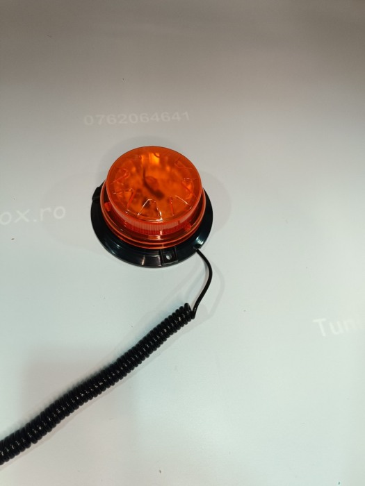 Girofar LED 9 functi cu prindere magnet 12/24v 360grade [4]