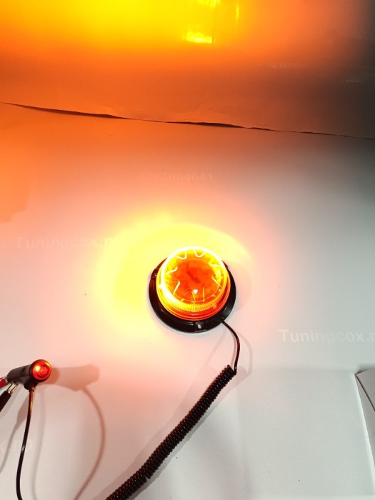 Girofar LED 9 functi cu prindere magnet 12/24v 360grade [7]