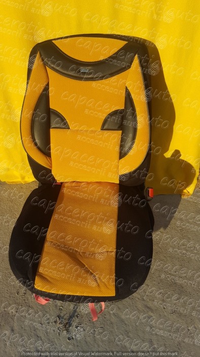 Huse scaune auto din material galben [1]