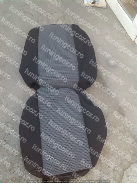 Huse scaune buss 1+1 negru cu gri [1]