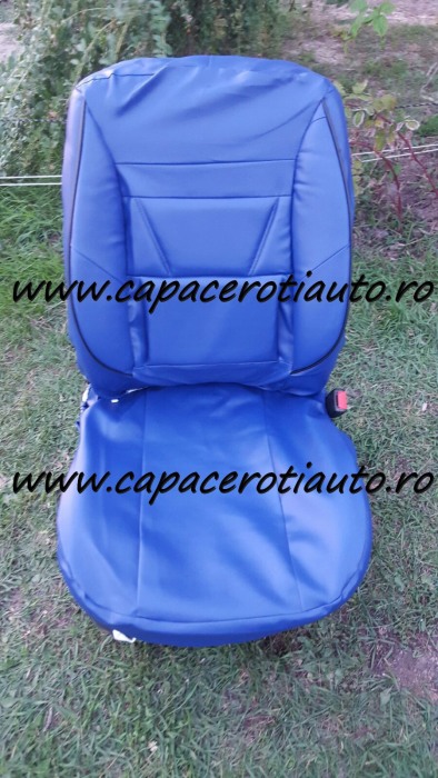 Huse scaune imitatie piele albastra [1]