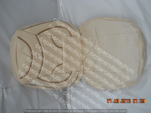Huse scaune imitatie piele crem memo [2]