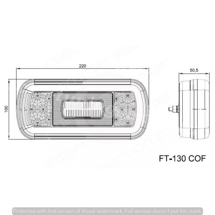 Lampa remorca LED 6 functii [3]