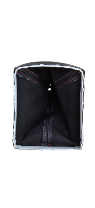 Manșon schimbător viteze Opel Astra H – piele ecologică neagră cu cusături roșii [4]