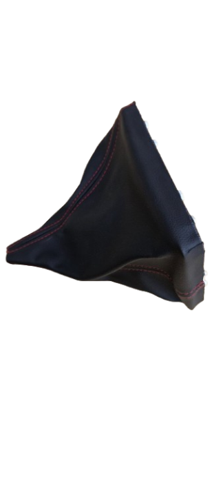 Manșon schimbător viteze Opel Astra H – piele ecologică neagră cu cusături roșii [5]