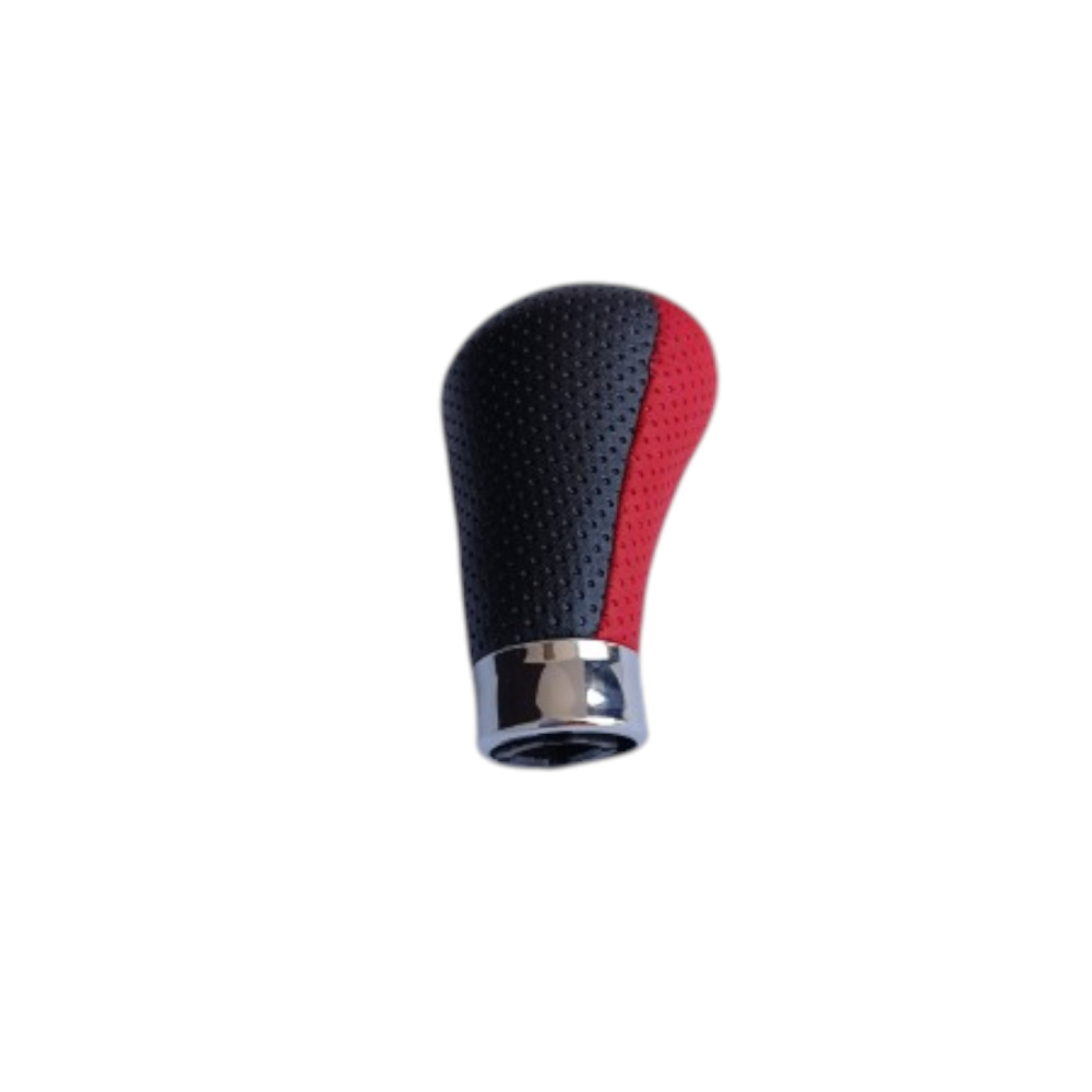 Nuca schimbator BMW 5 trepte cu piele perforata rosu-negru [4]