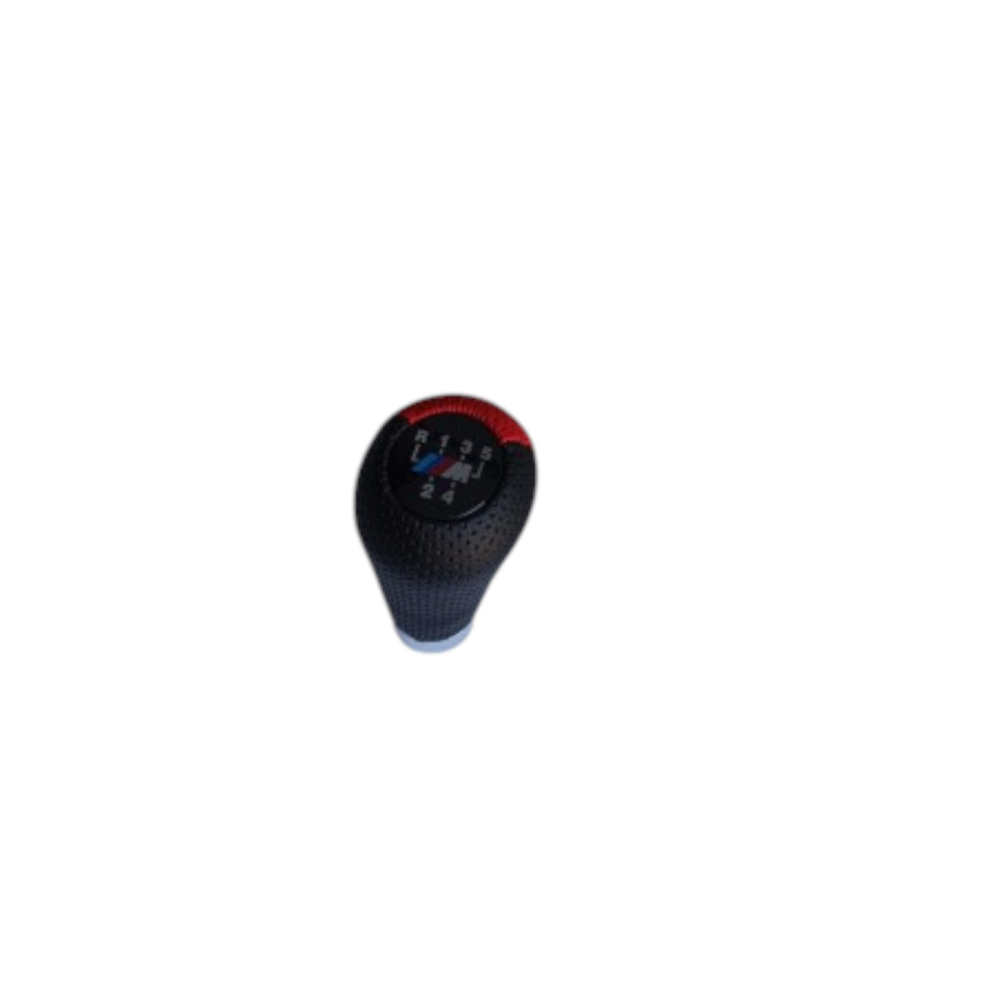 Nuca schimbator BMW 5 trepte cu piele perforata rosu-negru [6]