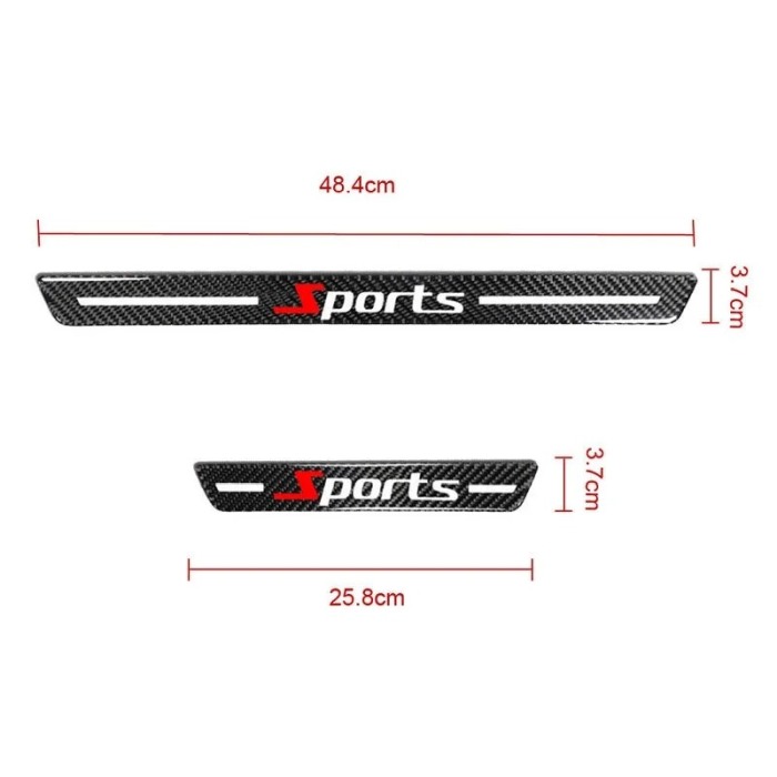 Ornamente de prag auto din fibrÄ de carbon 5d anti-zgÃ¢rieturi [3]