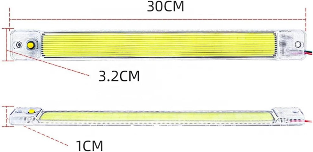Plafonieră Auto LED Universală 30cm –10W,1848lm, 12V-24V, Lumină Puternică [3]