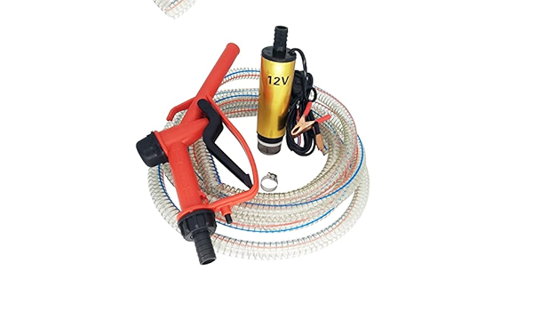 Pompa transfer lichide cu furtun si pistol la 12v [3]