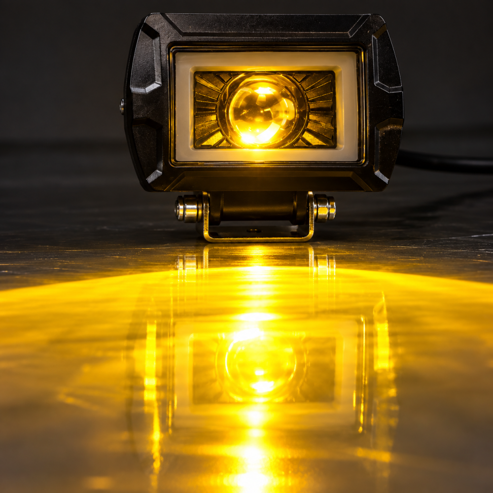 Proiector LED 20W 12-80V, Lupă 3 Culori, Angel Eyes 6500K [9]