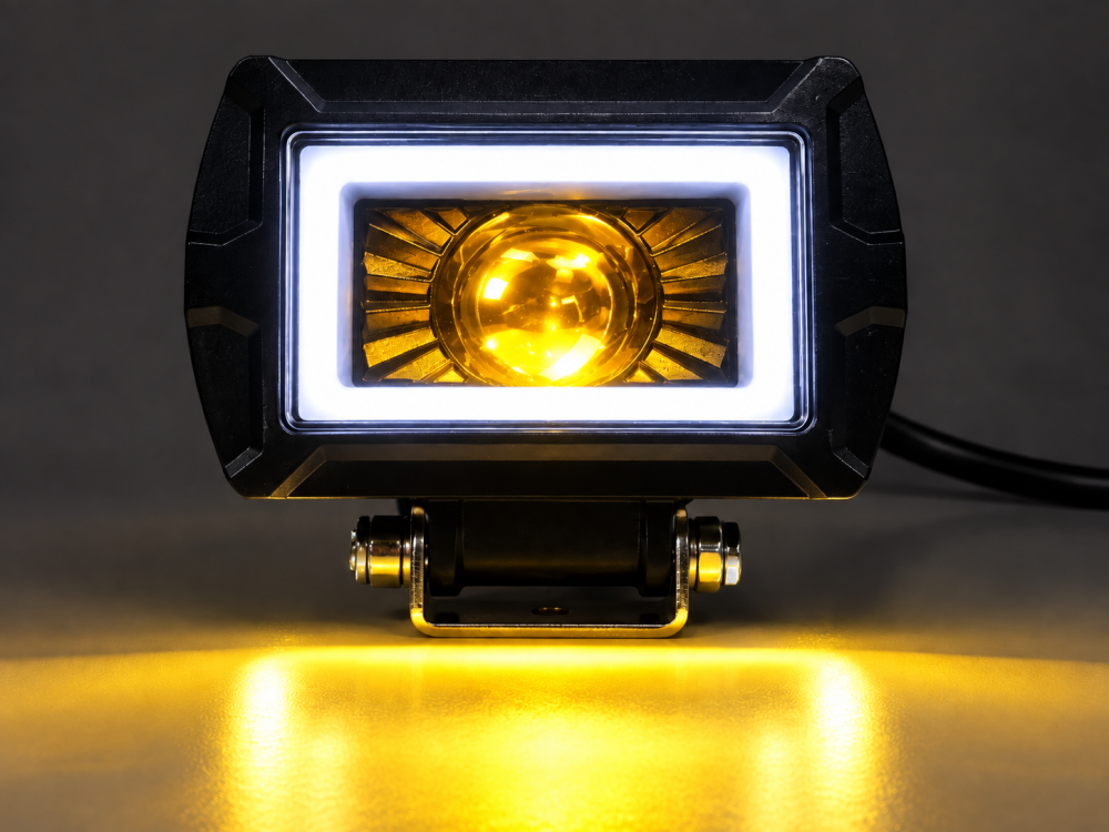 Proiector LED 20W 12-80V, Lupă 3 Culori, Angel Eyes 6500K [3]