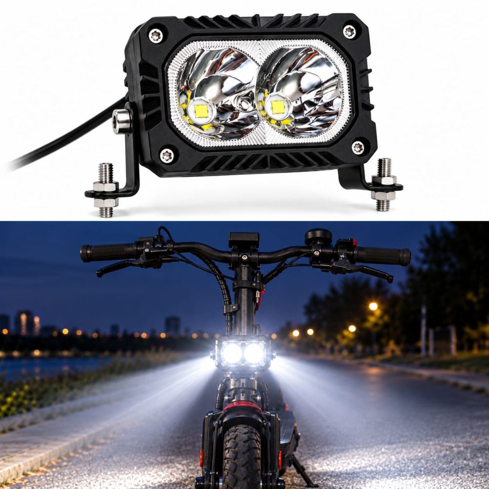 Proiector LED 20W, 2 LED, Trotinetă, ATV, Auto, off-roud [5]