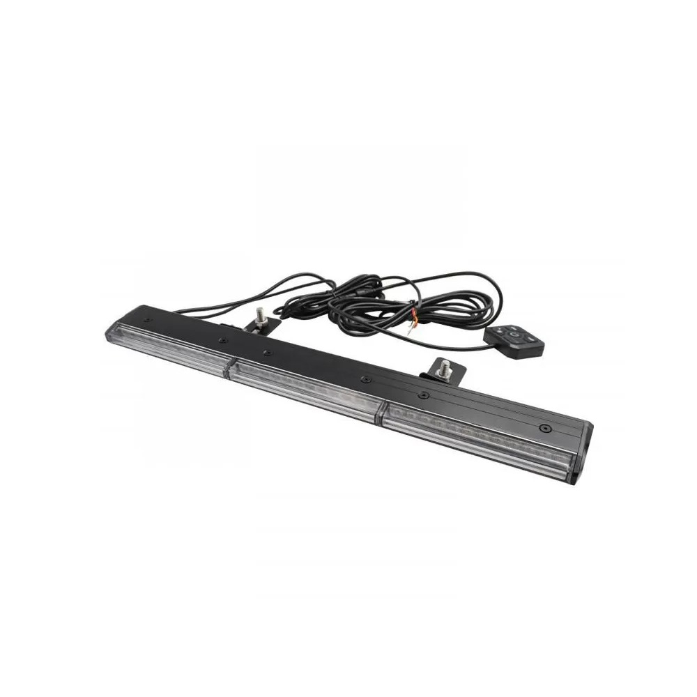 Proiector LED stroboscopic 12-24V, 15W, 47 cm, galben, cu telecomandă, super slim – IP65 [7]