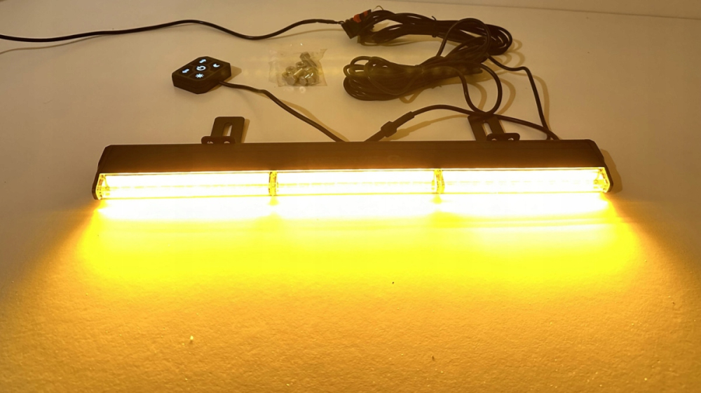 Bară Girofar LED 47cm 3 Celule 12V 24V cu Telecomandă [7]