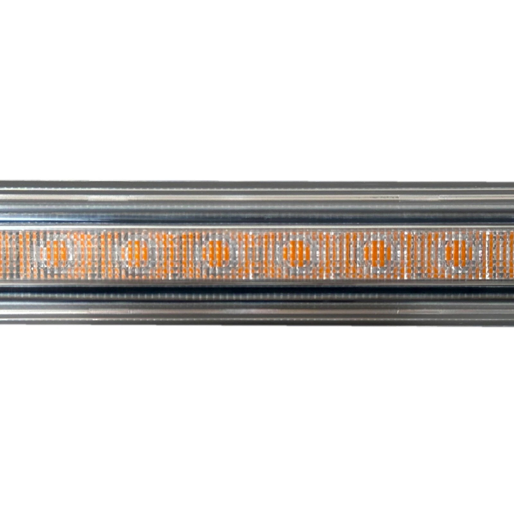 Proiector LED stroboscopic 12-24V, 15W, 47 cm, galben, cu telecomandă, super slim – IP65 [10]