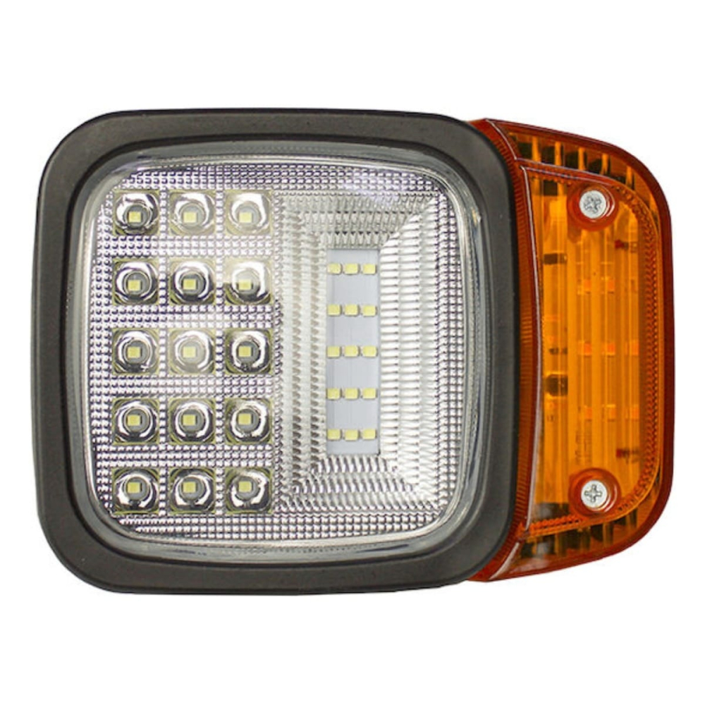 Proiector LED Utilaj cu Semnalizare 18W 9-32V Alb + Portocaliu [5]